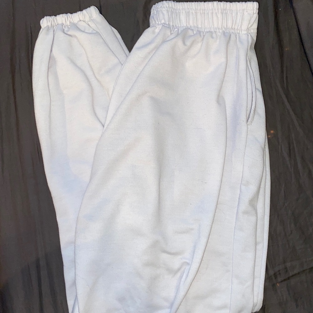 White Jogger Sweatpants